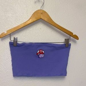 purple tube top